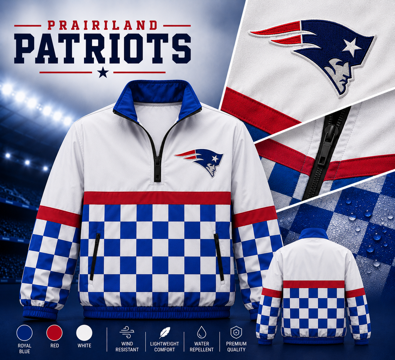 Prairiland Patriots Windbreaker