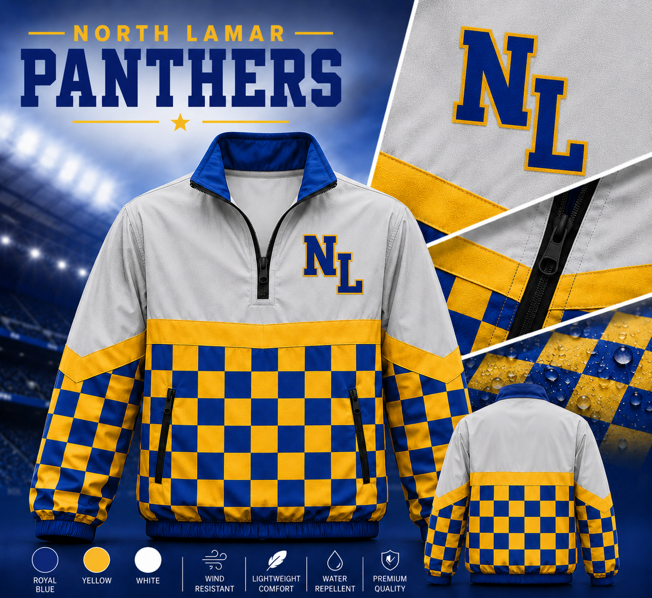 North Lamar Panthers Windbreakers