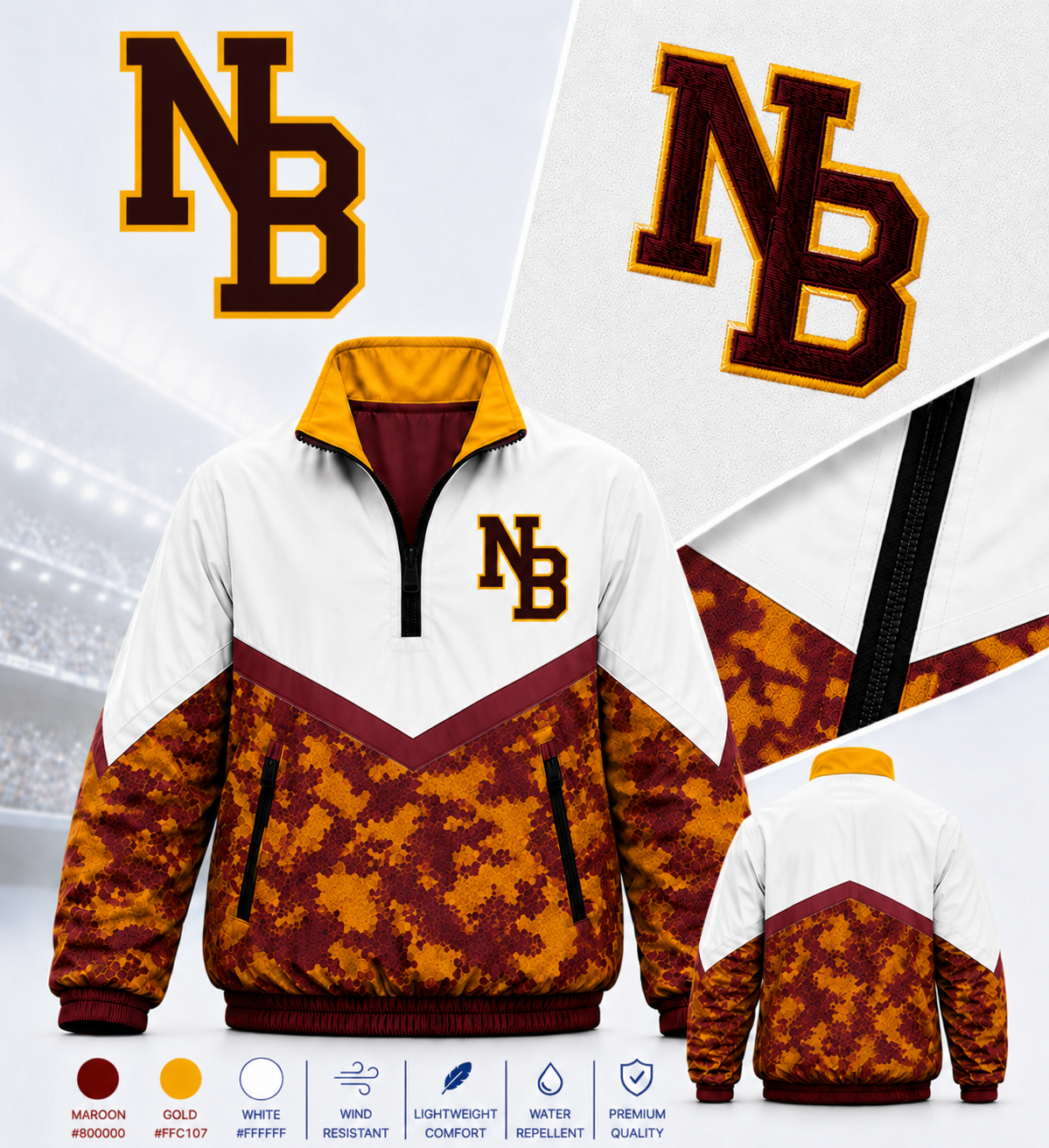 New Boston Lions Windbreakers