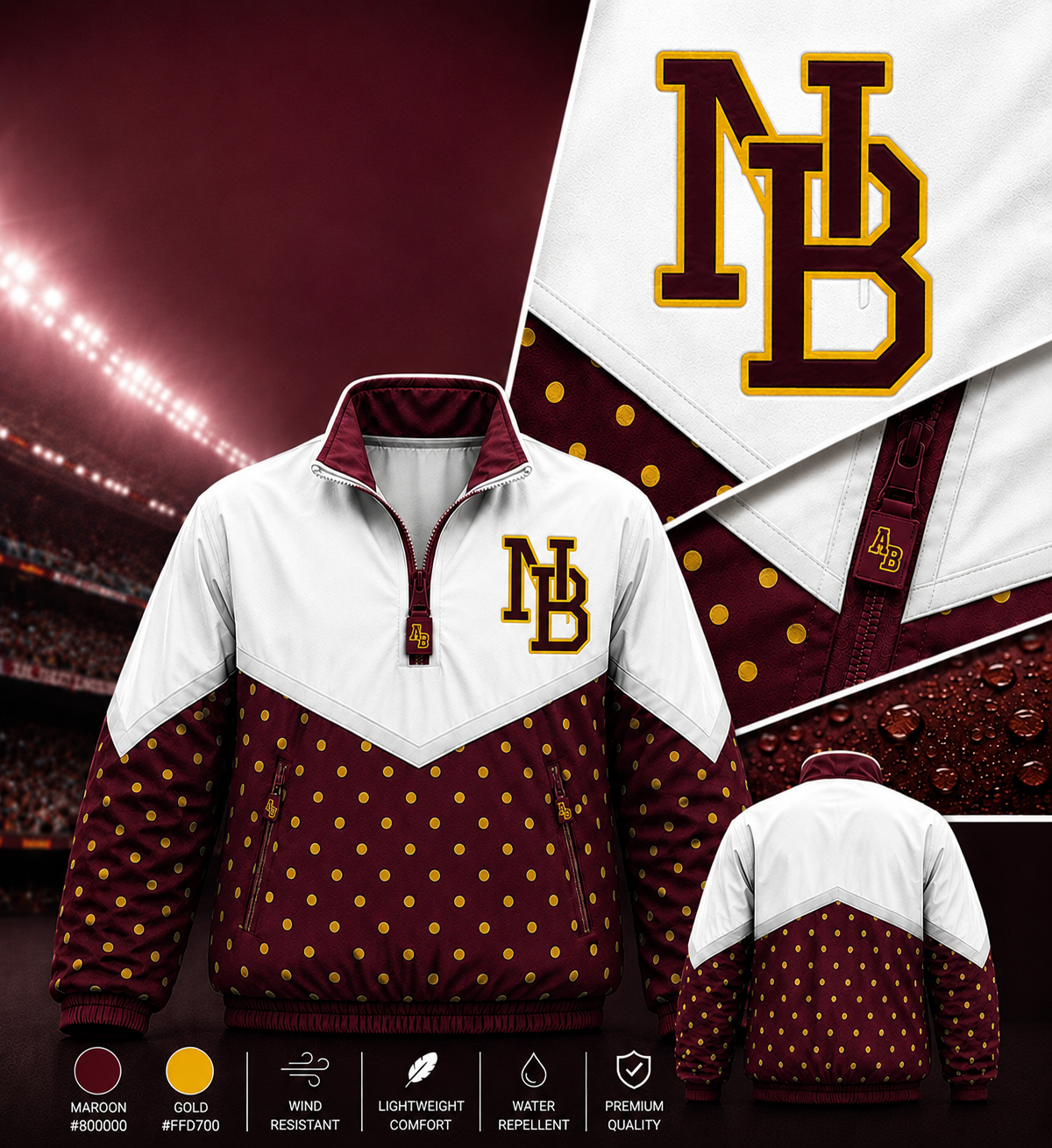 New Boston Lions Windbreakers