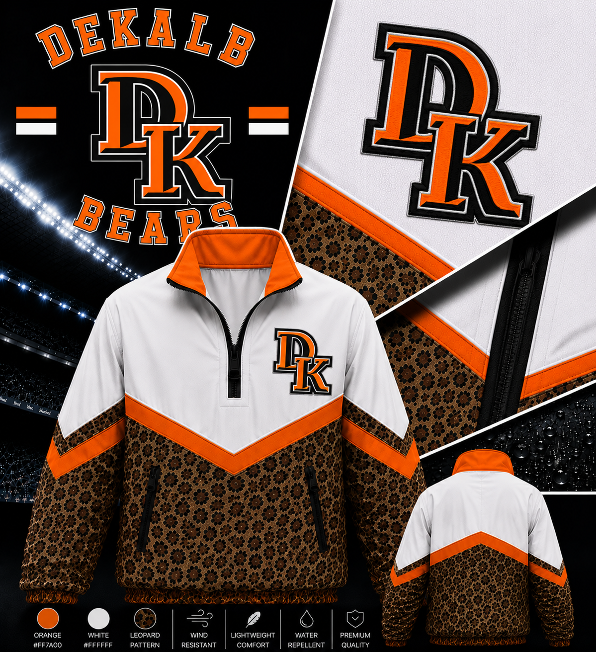 Dekalb Bears Windbreakers