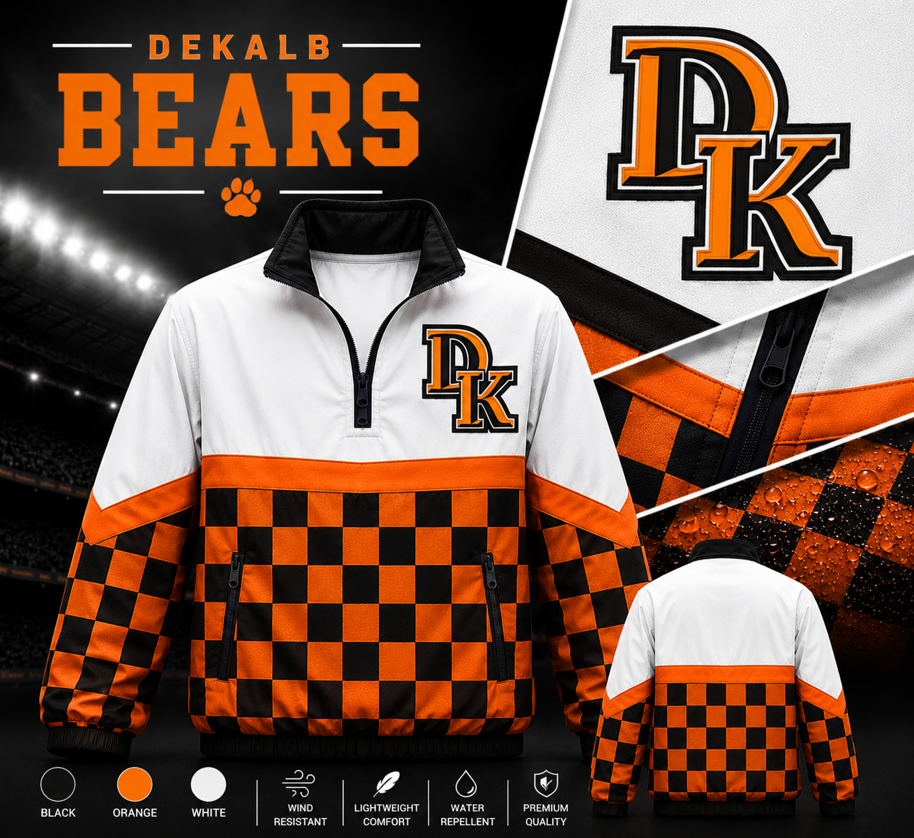 Dekalb Bears Windbreakers