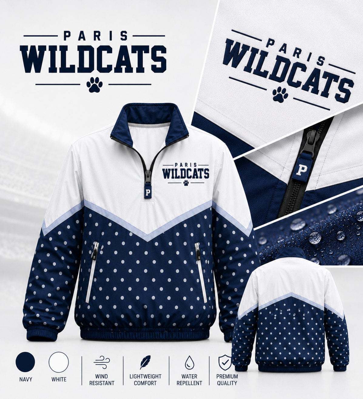 Paris Wildcats Windbreaker