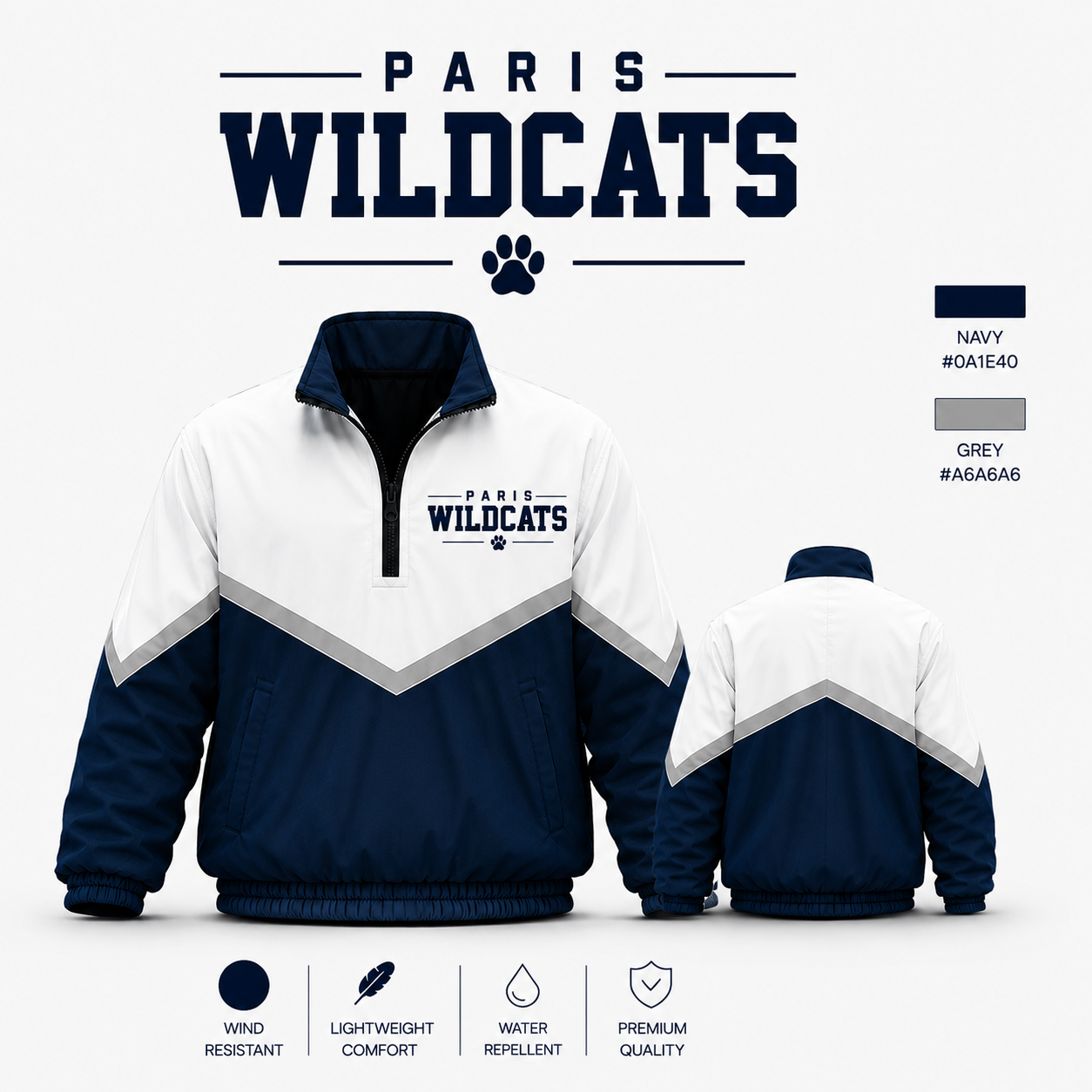 Paris Wildcats Windbreaker
