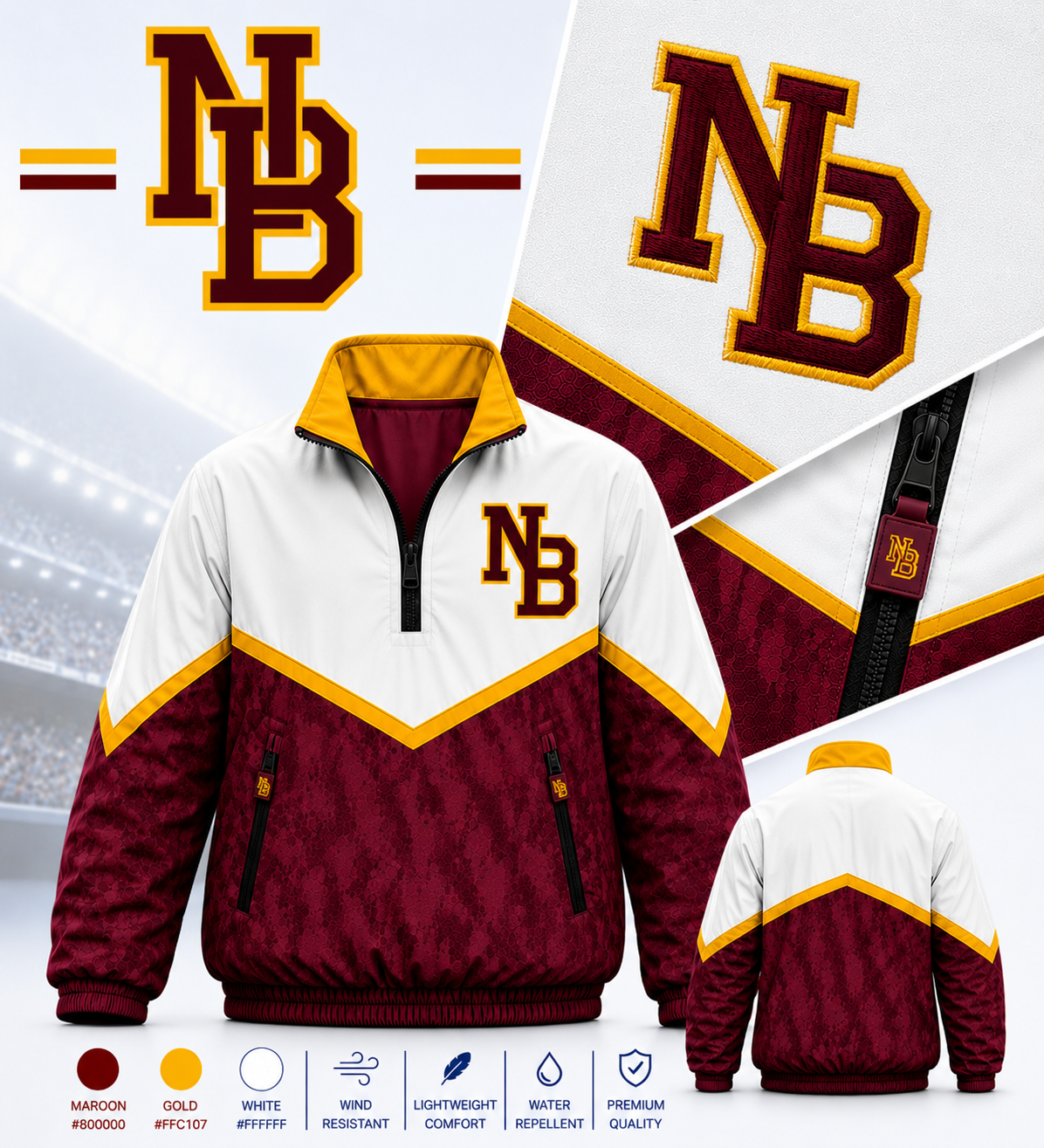 New Boston Lions Windbreakers
