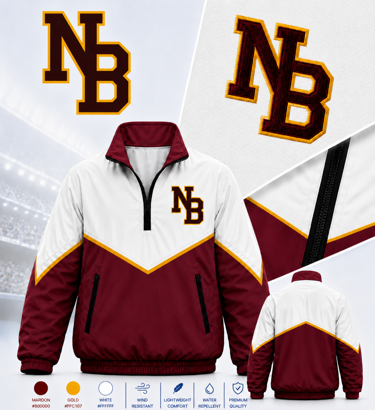 New Boston Lions Windbreakers