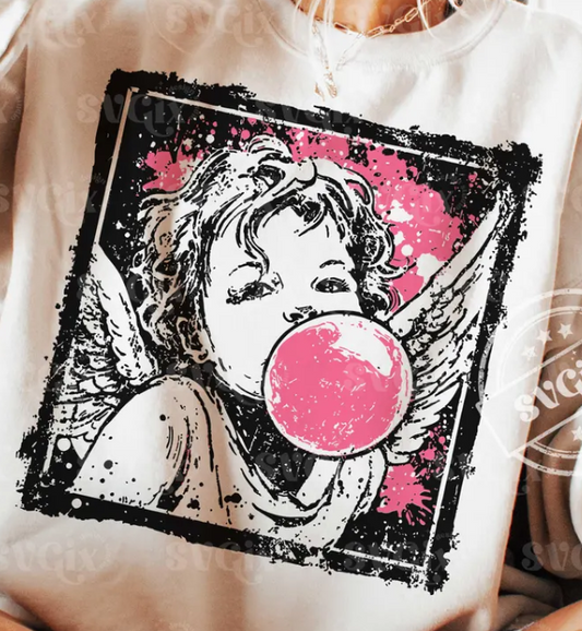 Cupid Blowing Bubble