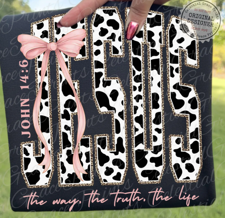 Jesus Cow Print